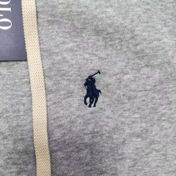 Polo Ralph Lauren, Medium, Men's Fleece Full-Zip Hoodie Heather Gray (M) - Picture 4 of 11